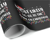 クリスマスの家族のジムに行きそうだ ラッピングペーパー (ロールコーナー)