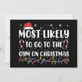 クリスマスの家族のジムに行きそうだ 招待状 (正面)
