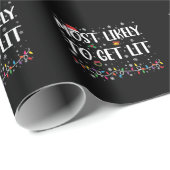 クリスマスの家族のマッチングを点灯させる可能性が最も高い ラッピングペーパー (ロールコーナー)