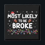 クリスマスの家族のマッチングを破るのが最も好きだ マグネット<br><div class="desc">クリスマスの家族のマッチングを破るのが最も好きだ</div>