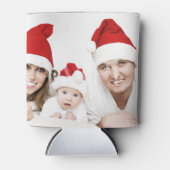 クリスマスの家族の写真 |写真のアップロード 缶クーラー (正面)