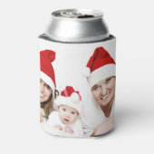 クリスマスの家族の写真 |写真のアップロード 缶クーラー (缶裏面)