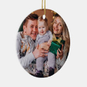 クリスマスの家族の定義写真 セラミックオーナメント (右)