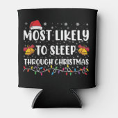 クリスマスの家族の集まりで寝てしまいそう 缶クーラー (正面)