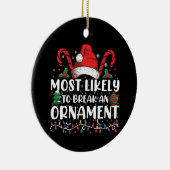 クリスマスの家族を壊す可能性が最も高いオーナメント セラミックオーナメント (右)