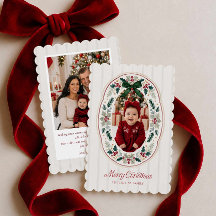 クリスマスの家族カード 2枚の写真