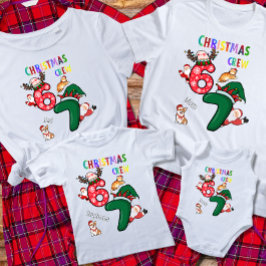 クリスマスの家族クルーの楽しみ  Tシャツ