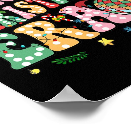 クリスマスの家族パジャマ私のクリスマスの時代のクリスマス ポスター (角)