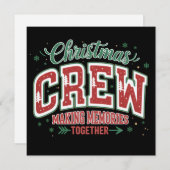 クリスマスの家族マッチングクルー メモリー作り シーズンカード (正面/裏面)