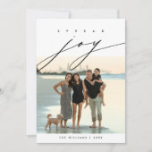 クリスマスの家族写真を広げよう シーズンカード (正面)