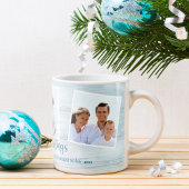 クリスマスの家族写真 ビーチ コーヒーマグカップ