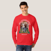 クリスマスの家族集合写真入りカスタムグッズ Tシャツ (正面フル)