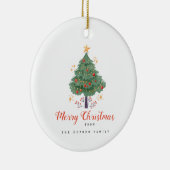 クリスマスの家族 セラミックオーナメント (右)