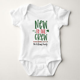 クリスマスの家族Tシャツ クリスマスデビュー ベビーボディスーツ