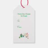 クリスマスの家 ハッピーホリデー ギフトタグ (裏面)
