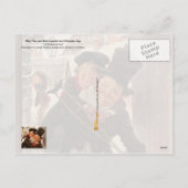 クリスマスの小さいティムおよびボブCratchit シーズンポストカード (裏面)