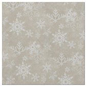 クリスマスの小さい雪片のコラージュ ファブリック (クローズアップ)
