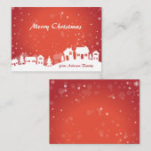 クリスマスの小さなグリーティングノートカード ノートカード (正面/裏面)