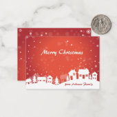 クリスマスの小さなグリーティングノートカード ノートカード (正面/裏面インサイチュ)