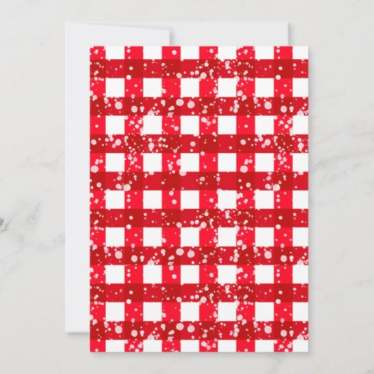 クリスマスの小さなサンタクロース赤ちゃんシャワー 招待状 (裏面)