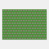 クリスマスの小さな生き物 ラッピングペーパーシート (正面)