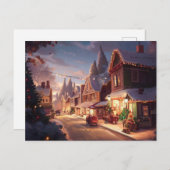 クリスマスの小さな町5 シーズンポストカード (正面/裏面)