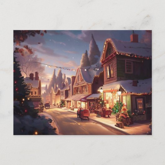 クリスマスの小さな町5 シーズンポストカード (正面)