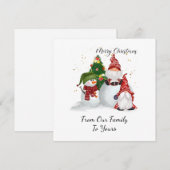 クリスマスの小人たち シーズンカード (正面/裏面)
