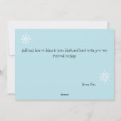 クリスマスの小人と雪だるまがかわいい シーズンカード (裏面)