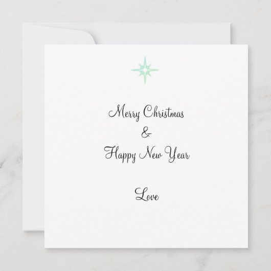 クリスマスの小人3体 カード (裏面)