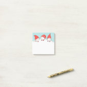 クリスマスの小人3名のポストイットメモ ポストイット (デスク上)