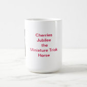 クリスマスの小型馬のサンタの帽子/天使 コーヒーマグカップ (中央)