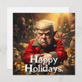 クリスマスの小妖精や小人怒としてトランプ (正面/裏面)