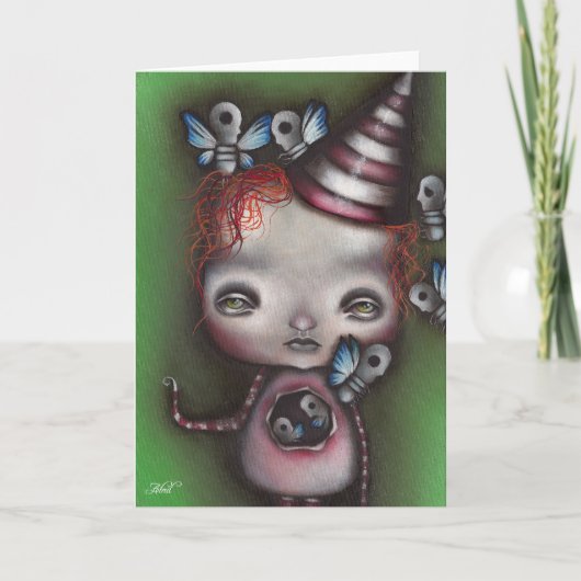 クリスマスの小妖精や小人 シーズンカード (正面)