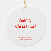 クリスマスの小妖精や小人 セラミックオーナメント (裏面)