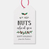 クリスマスの小枝の木の実 ギフトタグ (正面)