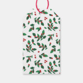 クリスマスの小枝の木の実 ギフトタグ (裏面)