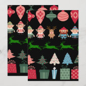 クリスマスの小精霊とその他 招待状 (正面/裏面)