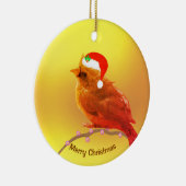 クリスマスの小鳥 セラミックオーナメント (右)