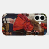 クリスマスの少女の電話 アンティーク Case-Mate iPhoneケース (裏面 (横))