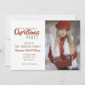 クリスマスの少女 招待状 (正面)