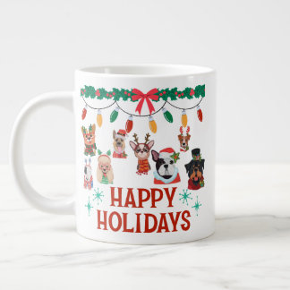 クリスマスの屋根のスペシャルティコーヒーマグ ジャンボコーヒーマグカップ