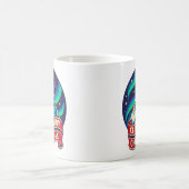 クリスマスの山を登れ デザイン コーヒーマグカップ (中央)