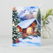 クリスマスの山小屋の予算 シーズンカード (スタンド正面)