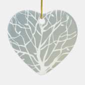 クリスマスの巣の鳥 セラミックオーナメント (裏面)