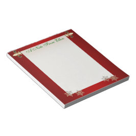 クリスマスの巻物 ノートパッド