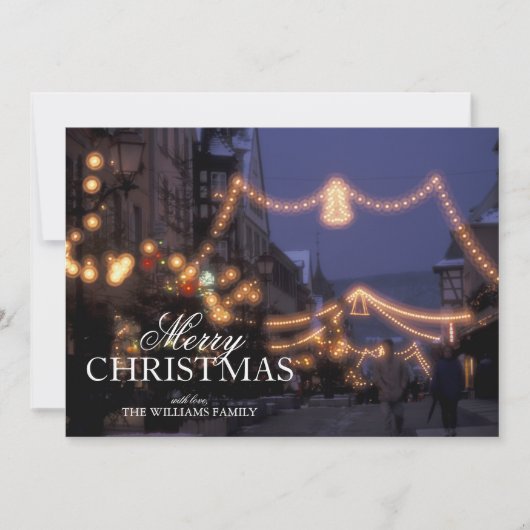 クリスマスの市場ライト シーズンカード (正面)