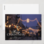 クリスマスの市場ライト シーズンカード (正面/裏面)
