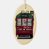 クリスマスの市街電車のオーナメント セラミックオーナメント (右)
