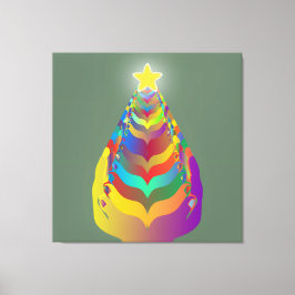 クリスマスの希望と絆 キャンバスプリント